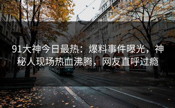 91大神今日最热：爆料事件曝光，神秘人现场热血沸腾，网友直呼过瘾
